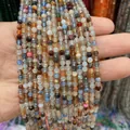 Perles en agate naturelle multicolore pour la création de colliers artisanaux - 3mm / Coloré (No. 7)