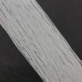 Perle sfaccettate in pietra naturale occhio di gatto bianco per gioielli DIY - N.15 (Bianco/Traslucido)
