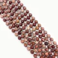 Faceted red jasper natural stone beads for DIY jewelry making 8-10mm necklace parts - Red Jasper (No.13)