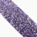 Faceted natural amethyst beads in purple strands for DIY jewelry and accessory making - Faceted Round Beads / No. 2 Amethyst