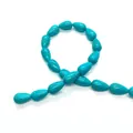 Détail de perles de turquoise synthétique en forme de goutte pour fabrication de bijoux - Larme / Petit