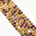 Faceted natural stone beads in mixed earthy colors for DIY jewelry necklaces - Yellow Jasper