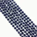 Faceted blue goldstone beads with shimmering star effect for DIY jewelry making - Blue Sandstone