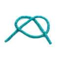 Flache runde synthetische Türkis-Perlen mit natürlicher Marmorierung für DIY-Schmuck - Dünner Scheibenstil