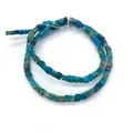 Blue square imperial stone beads on string for DIY jewelry making accessories - Blue (No. 1)
