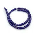 Perle a disco cilindriche in pietra imperiale viola per creazione di gioielli fai-da-te - N. 1 (Viola)
