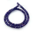Perles de pierre impériale violet foncé avec texture naturelle pour bijoux artisanaux - US 10