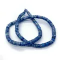 Perle distanziatrici cilindriche blu in pietra naturale per creazione di gioielli fai-da-te - N.6 Blu