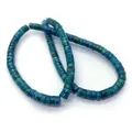Perle cilindriche in pietra naturale blu-verde per creazione di gioielli fai-da-te - Colore 7 (Blu-Verde)