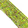 Perle tonde in diaspro imperiale verde e marrone per la creazione di gioielli fai da te - N. 8 (Texture Verde Erba Marrone)