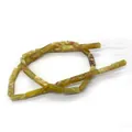 Perle rettangolari in diaspore imperiale giallo lucido con venature marroni naturali - Stile Texturizzato Giallo Zenzero (N. 5)