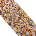 Macro shot of faceted colorful natural stone beads for DIY jewelry making - Small Style / Multicolor