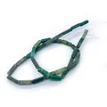 Perline rettangolari in pietra imperiale verde scuro per gioielli fai da te naturali - Stile Rettangolare Verde Scuro (N. 15)