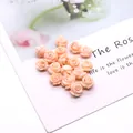 Detailed view of pink rose-shaped coral beads for handmade DIY jewelry accessories - 9mm / Pink Rose