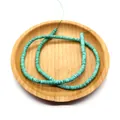 Natural shell Heishi beads in turquoise green for DIY necklace jewelry making - Turquoise