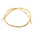 Perles cylindriques naturelles jaune chaud pour la création de bijoux et colliers - 3-4mm / Beige (No.3)