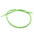 Perles de nacre en forme de cube vert vif avec éclat naturel pour la création de bijoux - 3-4mm / Vert (No.5)