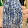 Perles cylindriques en sodalite bleue et blanche pour bijoux DIY et colliers - Bleu à points blancs (Sodalite) / 2x4mm