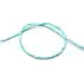 Perles de coquillage carrées bleu clair irisées pour la création de bijoux DIY - 3-4mm / Bleu Clair (N° 6)