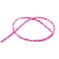 Perles carrées en coquillage naturel rose en forme de cube pour bijoux DIY et colliers - 3-4mm / Rose Pêche (N°7)