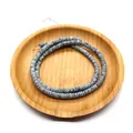 Flat gray marble natural shell heishi beads strand for DIY necklace jewelry making - Grey Marble Pattern