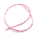 Perles cubiques en coquillage naturel rose avec texture marbrée pour bijoux DIY - 3-4mm / Rose (N°10)