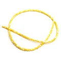 Perles en nacre jaune cylindriques avec éclat naturel pour la création de bijoux - 3-4mm / Jaune (11)