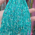 Perles de pierre cylindriques bleu turquoise naturel pour la fabrication de bijoux DIY - N°3 Jaspe Impérial (Bleu Éclatant Matrice) / 2x4mm