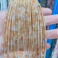 Perles cylindriques en pierre naturelle orange et jaune pour la création de bijoux DIY - Topaze / 2x4mm