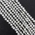 Irisierende weiße Perlmuttaufsatz-Perlen in Kleeblattform für DIY-Schmuckherstellung - 6mm / Vierblättrige Blume