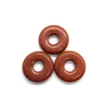 Flat round goldstone donuts with sparkling copper specks for DIY jewelry making - Gold Sandstone