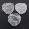 Pierres naturelles de quartz rose en forme de cœur polies pour bijoux DIY - Quartz Rose (N° 21)