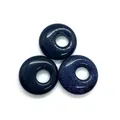Blaufluss Donut Anhänger mit Glitzereffekt für DIY Schmuckherstellung Zubehör - Blauer Sandstein