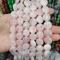Flat round rose quartz coin beads 6x16mm for DIY jewelry making and beading projects - 16x16x6mm / Rose Quartz