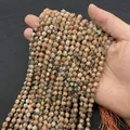 Faceted natural sunstone beads in pale orange-pink hue for DIY jewelry making - Small / Regular Stone