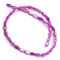 Paarse rijstvormige natuurlijke schelpkralen voor het maken van DIY sieraden - 5x8-6x9mm / Paars (Nr.10)