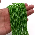 Perline tonde in conchiglia d'acqua dolce verde lucido per collane fai da te - Verde (N. 4)