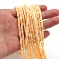 Cuentas de concha natural naranja crema en forma de rueda para crear joyas artesanales - Champán