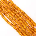 Perline a disco piatte arancioni in conchiglia per collane e gioielli fai-da-te - Giallo Arancio