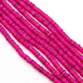 Perle di conchiglia naturale piatte rosa per creazione di gioielli e collane fai da te - rosa acceso