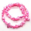 Perles de coquillage naturelles irrégulières roses pour création bijoux collier - Style Rose Ombré (5) / 4-6mm (27g/Fil)