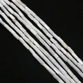 Natuurlijke witte schelp cilinder kralen voor DIY sieraden en kettingen maken - Ronde buiskralen