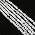 Witte hartvormige natuurlijke schelpkralen voor DIY sieraden maken en kettingen - Verticaal Gat Hartvorm