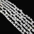 Polished white butterfly-shaped natural freshwater shell beads for DIY jewelry making - Horizontal Hole Butterfly Shape