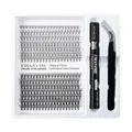 Kit d'extension de cils DIY avec 530 bouquets de cils, colle et pince à épiler - Style 172 (DIY-TZ-172)