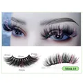 Dramatic 35mm mink eyelashes in Mink 18 style with pink glitter accents and black fibers - Pink Sequins (Mink18)