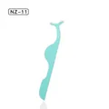 Applicatore ciglia in acciaio inossidabile verde menta con punta curva trucco NZ-11 - NZ-11
