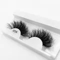 Dramatische 8D falsche Wimpern MG20 in Schwarz, voluminöser und geschwungener Stil - Radialer Dichter Geschwungener Stil (MG20)