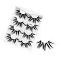 Ciglia finte drammatiche in fibra 6D da 25mm, stile 6DX02 in confezione da 6 paia - Stile 6DX02