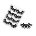 Dramatic 6D 25mm faux mink eyelashes set with 7 pairs in model 6DX05 style - Style 6DX05